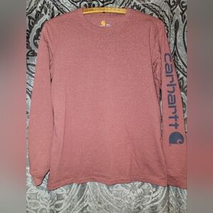 Carhartt Rust Long Sleeve with Logo